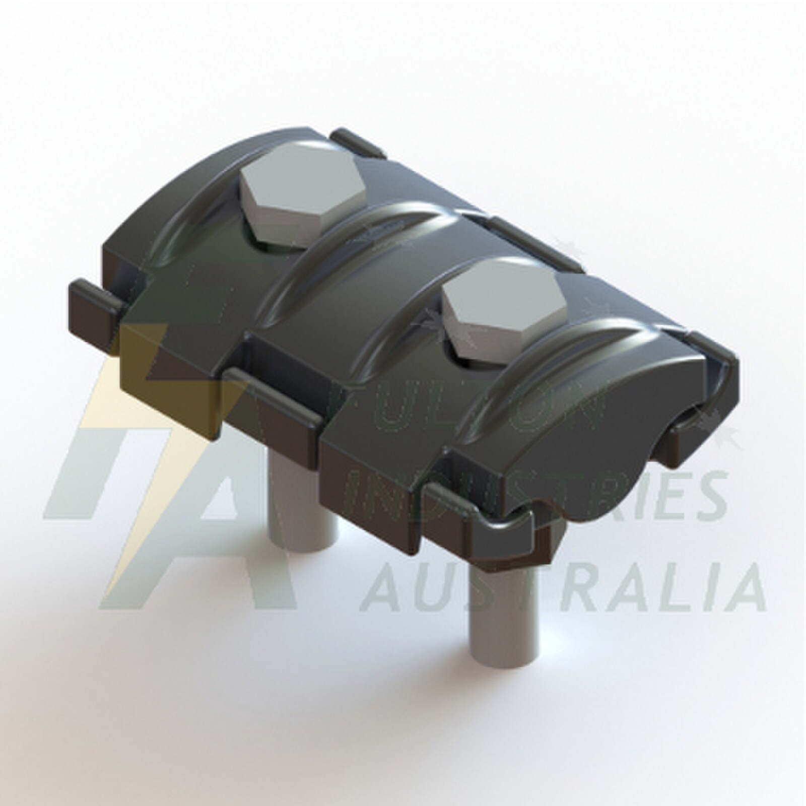 TOD719 Aluminium parallel groove clamp Conductor run and tap - 7/2.5 to 19/3.75 (7mm-19mm diameter)